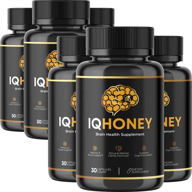 IQ Honey 6 Bottles package